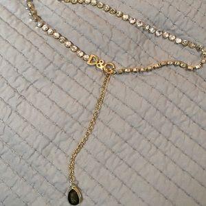 Vintage D&G gold belt with crystals